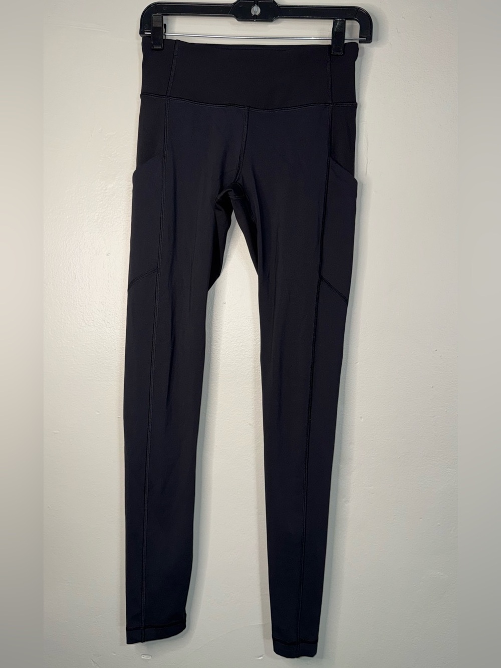 lululemon athletica Black High-Waist Leggings with Side Pockets
